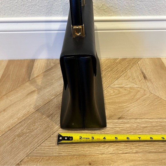 Vintage Ferragamo black calf skin Gancini top handle bag - Picture 13 of 15